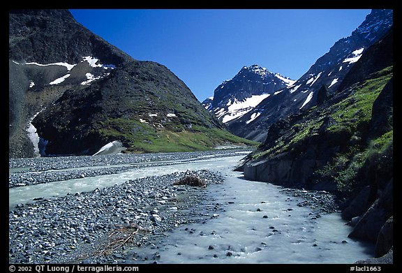 Valley II below the Telaquana Mountains. Lake Clark National Park (color)