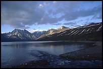Telaquana Mountains above Turquoise Lake, sunset. Lake Clark National Park, Alaska, USA.