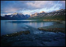 Telaquana Mountains above Turquoise Lake, sunset. Lake Clark National Park ( color)