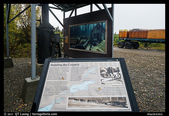 Building the Country interpretive sign. Lake Clark National Park (color)