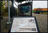 Building the Country interpretive sign. Lake Clark National Park, Alaska, USA.