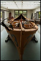 Historic fishing boat on exhibit. Lake Clark National Park ( color)