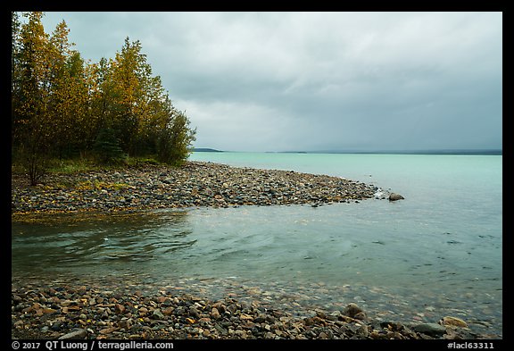 Stream flowing into Lake Clark, Port Alsworth,. Lake Clark National Park (color)