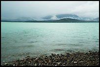 Lake Clark from Port Alsworth, rain. Lake Clark National Park ( color)