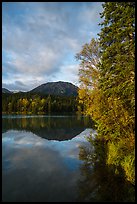 Kontrashibuna Lake in autumn. Lake Clark National Park, Alaska, USA.