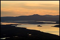 Lake Clark from Tanalian Mountain, at sunset. Lake Clark National Park ( color)