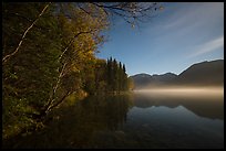 Kontrashibuna Lake (Qenlghishi Vena) at night. Lake Clark National Park, Alaska, USA.