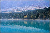 Reflections in turquoise waters, Kontrashibuna Lake. Lake Clark National Park ( color)
