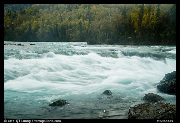 Tanalian River rapids. Lake Clark National Park (color)