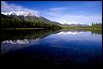 Crystalline Hills and Crystal Lake. Wrangell-St Elias National Park, Alaska, USA.