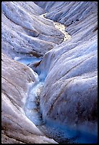 Close-up of glacial stream on Root glacier. Wrangell-St Elias National Park ( color)