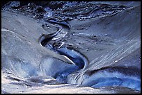 Stream on Root glacier. Wrangell-St Elias National Park, Alaska, USA. (color)