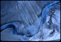 Stream and ice on on Root glacier. Wrangell-St Elias National Park ( color)