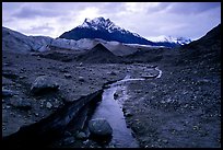 Mt Donoho above Root glacier. Wrangell-St Elias National Park, Alaska, USA.