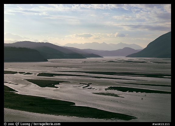 Wide Copper and Chitina rivers. Wrangell-St Elias National Park (color)