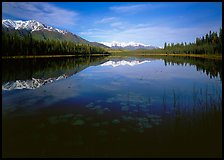 Crystalline Hills and Crystal Lake. Wrangell-St Elias National Park ( color)