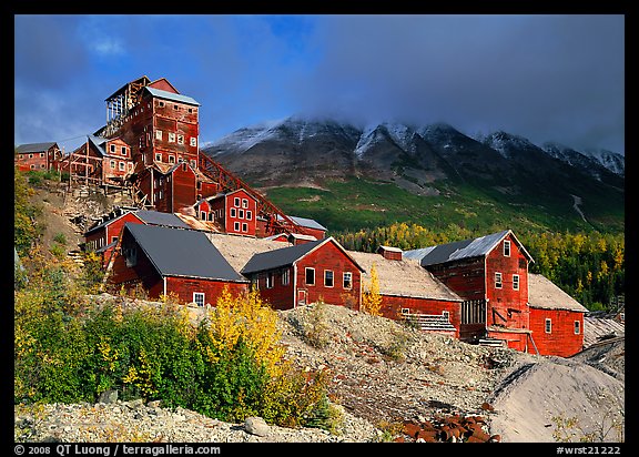 Kennecott abandonned mining buildings. Wrangell-St Elias National Park (color)