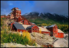 Kennecott abandonned mining buildings. Wrangell-St Elias National Park, Alaska, USA.