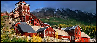 Historic Copper mill, Kennicott. Wrangell-St Elias National Park (Panoramic color)