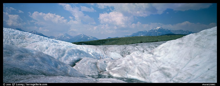 Glacier landscape. Wrangell-St Elias National Park, Alaska, USA.