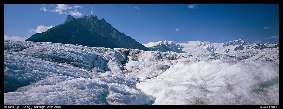 Glacier and peak. Wrangell-St Elias National Park (color)