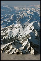 Aerial view of Mount St Elias and Mount Logan. Wrangell-St Elias National Park ( color)