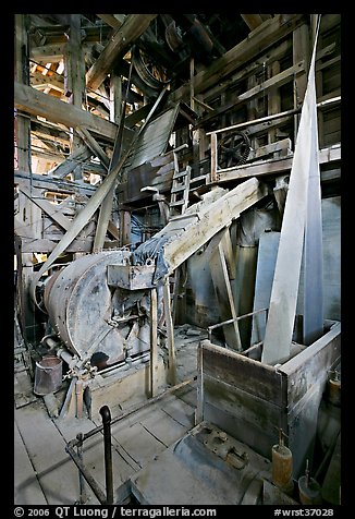 Grinder inside the Kennecott mill plant. Wrangell-St Elias National Park, Alaska, USA.