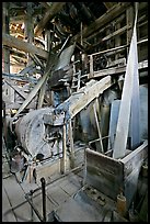 Grinder inside the Kennecott mill plant. Wrangell-St Elias National Park ( color)