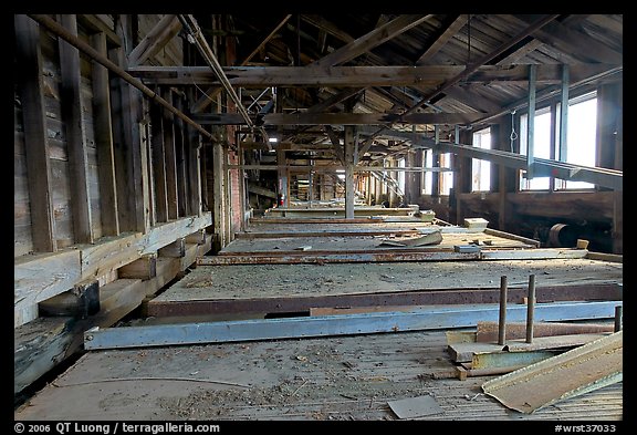 Shaking tables in the Kennecott copper mill. Wrangell-St Elias National Park, Alaska, USA.