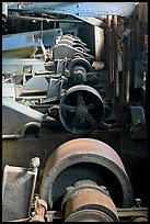 Machinery in the Kennecott concentration plant. Wrangell-St Elias National Park, Alaska, USA.