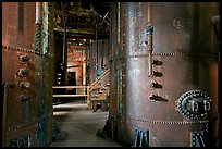 Ammonium leeching facility, Kennecott concentration plant. Wrangell-St Elias National Park, Alaska, USA. (color)