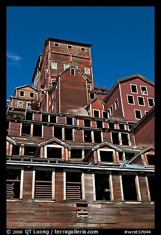 Historic Kennecott copper mill. Wrangell-St Elias National Park, Alaska, USA.