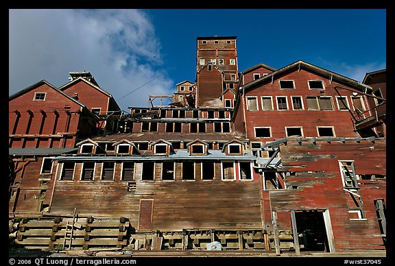 Kennecott concentration and smelting plant. Wrangell-St Elias National Park, Alaska, USA.