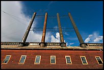 Historic Kennecott power plant and smokestacks. Wrangell-St Elias National Park, Alaska, USA. (color)