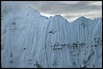 Aerial view of ice wall, University Range. Wrangell-St Elias National Park, Alaska, USA.