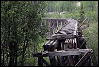 Gilahina trestle, constructed in eight winter days. Wrangell-St Elias National Park, Alaska, USA.