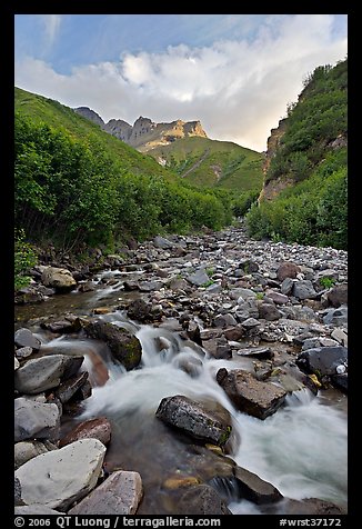 Stream, Skookum Volcano. Wrangell-St Elias National Park (color)