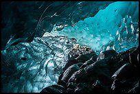 Ice cave, Root Glacier. Wrangell-St Elias National Park ( color)