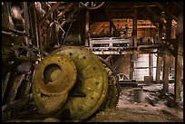 Ball mill inside Nabesna Mine. Wrangell-St Elias National Park ( color)