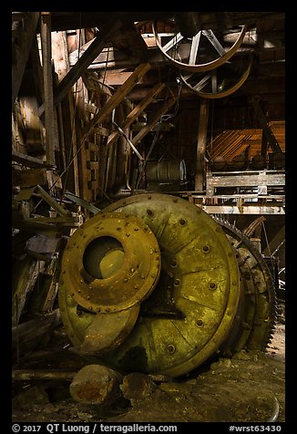 Ball mill, Nabesna Mine. Wrangell-St Elias National Park (color)