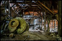 Nabesna Mill interior. Wrangell-St Elias National Park ( color)