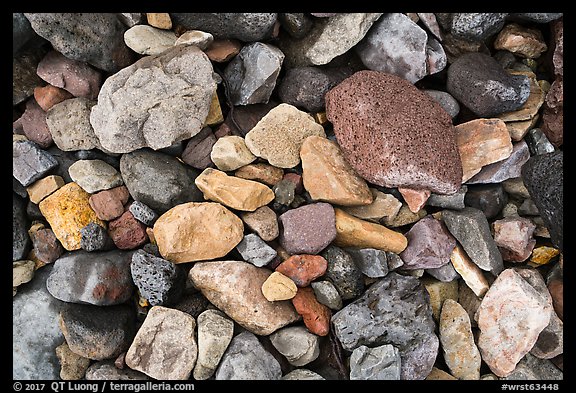 Limestone and volcanic rocks, Skookum Volcano. Wrangell-St Elias National Park, Alaska, USA.