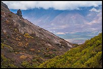 Jack Creek Valley from Skookum Volcano. Wrangell-St Elias National Park ( color)