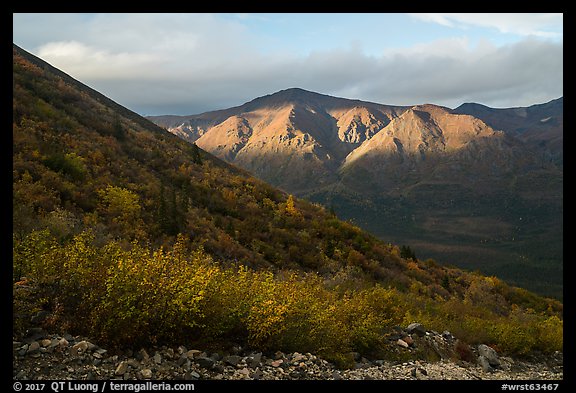 Boyden Hills from Skookum Volcano. Wrangell-St Elias National Park (color)