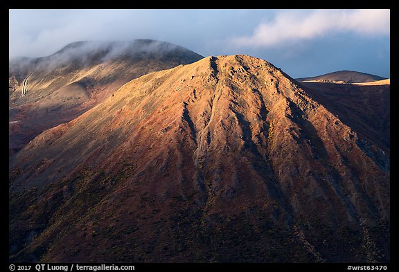 Boyden Hills, sunset. Wrangell-St Elias National Park (color)