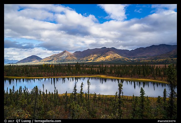 Lake along Nabesna Road. Wrangell-St Elias National Park (color)