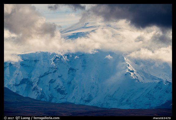 North face of Mount Blackburn. Wrangell-St Elias National Park (color)