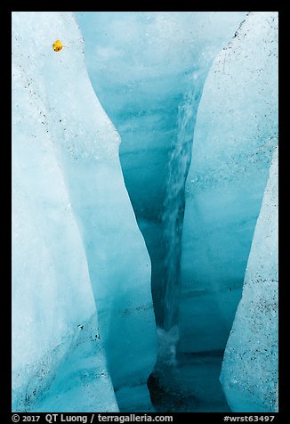 Waterfall, Root Glacier. Wrangell-St Elias National Park (color)