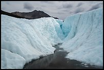 Glacial canyon, Root Glacier. Wrangell-St Elias National Park ( color)