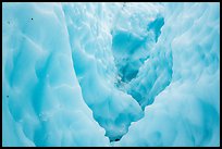 Icy slot canyon, Root Glacier. Wrangell-St Elias National Park ( color)